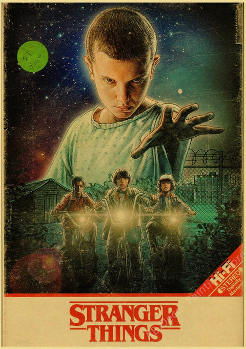 Affiche stranger things vintage